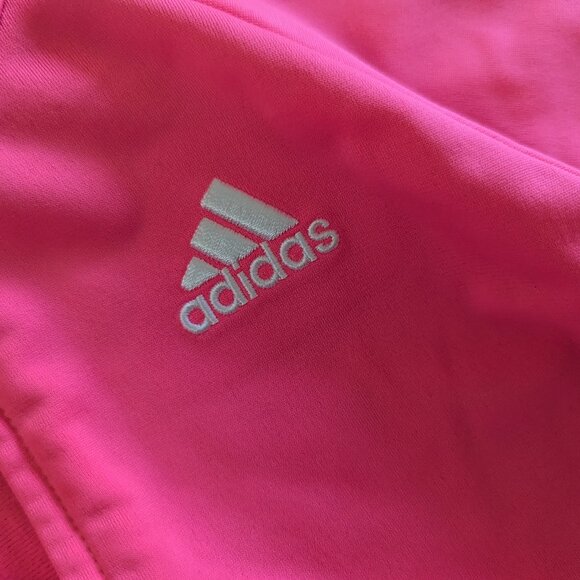 Adidas Kids' Classic 3-Stripe Tricot Track Jacket & Joggers Set Fuchsia Pink 24M - Picture 5 of 8